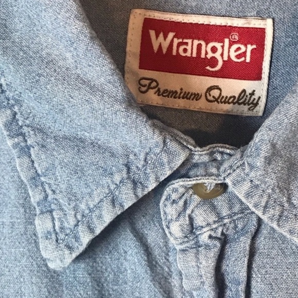WRANGLER Denim Button Shirt - Picture 6 of 7